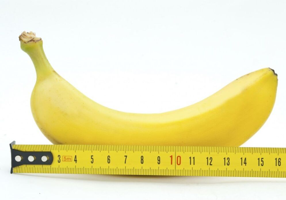 Messen Sie die Penisgröße am Beispiel einer Banane
